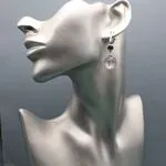 Дизайнерские серьги с аметистом