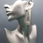 Авторские украшения с жемчугом - серьги с барочным жемчугом