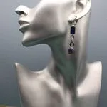 Серьги с богемским стеклом