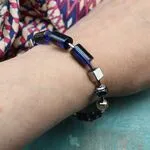 Браслет с богемским стеклом