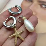 Серьги дизайнерские в морском стиле