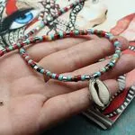 Чокер из микса разноцветных камней