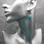 Авторские серьги с бирюзой