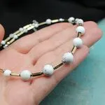 Бусы с кахолонгом