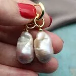 Серьги с жемчугом барокко