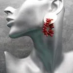 Серьги с природными материалами - бохостиль