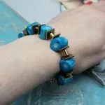 Авторские украшения с голубыми кораллами