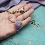 Колье с крупным аметистом