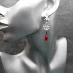Серьги со стрекозами