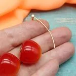 Серьги с вишнями