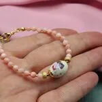 Браслет с керамической бусиной