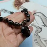 Колье с дымчатым кварцем - авторские украшения