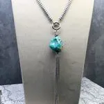 Колье с крупной бирюзой