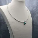 Авторские украшения с натуральными камнями - колье с бирюзой