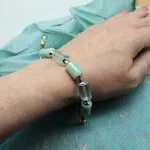 Стильные браслеты с камнями цвета тиффани