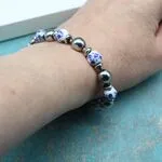 Украшения с бусинами Гжель