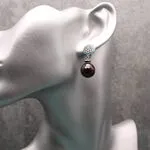 Серьги с гранатами