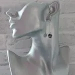 Стильные серьги с перламутром гелиотисом
