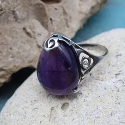 Кольцо из аметиста, серебра 925